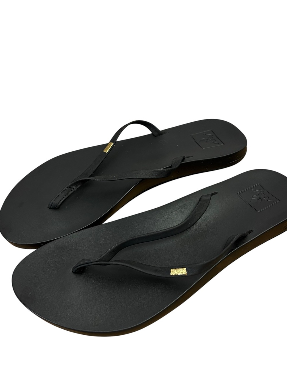 Reef black Cushion Slim Flip Flop sandals women’s size US 6 EU 36